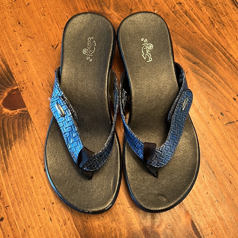 Bandals Blue Slip On Sandals Size 8 View 2